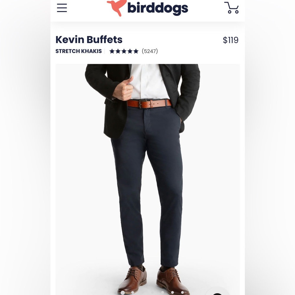 Birddogs Stretch Kackis Navy Blue